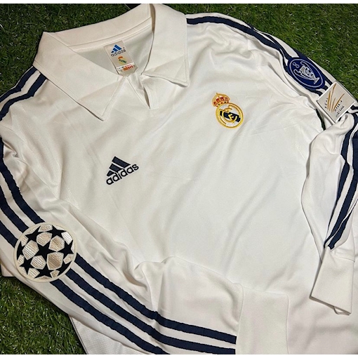 Picture of Real Madrid 2002 Home Zidane Long - Sleeve