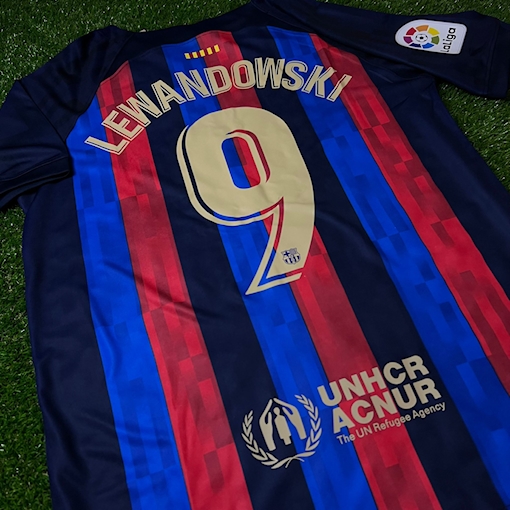 Picture of Barcelona 22/23 Home La Liga Lewandowski