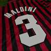 Picture of Ac Milan 99/00 Home Maldini Long-sleeve