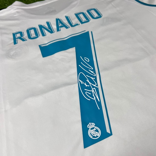 Picture of Real Madrid 17/18 Home Ronaldo Signature Long Sleeve