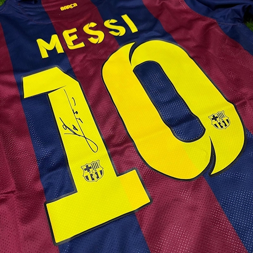 Picture of Barcelona 2015 Home Messi Signature