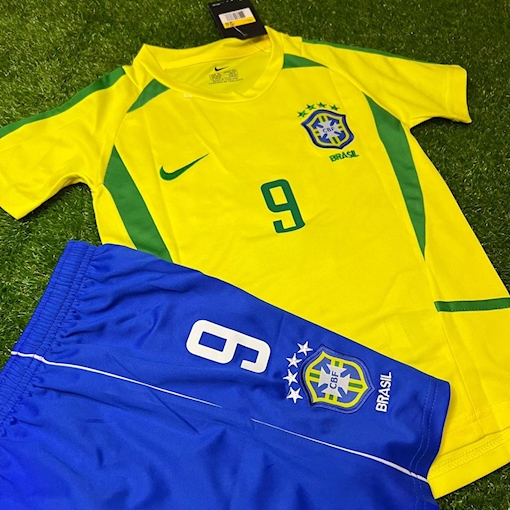 Picture of Brazil 2002 Home Ronaldo Kids