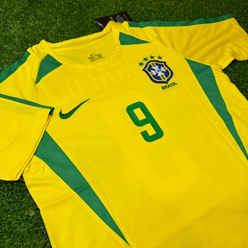 Picture of Brazil 2002 Home Ronaldo Signature Edition