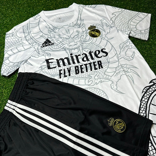 Picture of Real Madrid 2024 Chinese Dragon Training Kit White