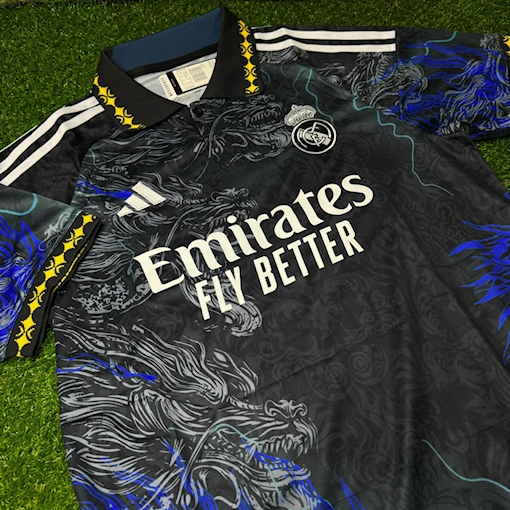 Picture of Real Madrid 24/25 Special Anime Dragon Edition Player Version Black/Blue