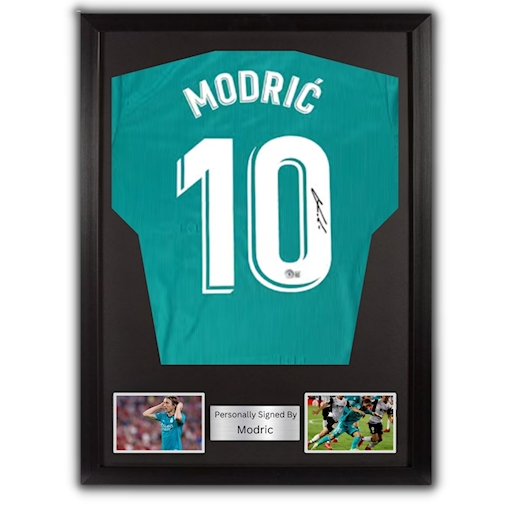 Picture of Modric signed & framed