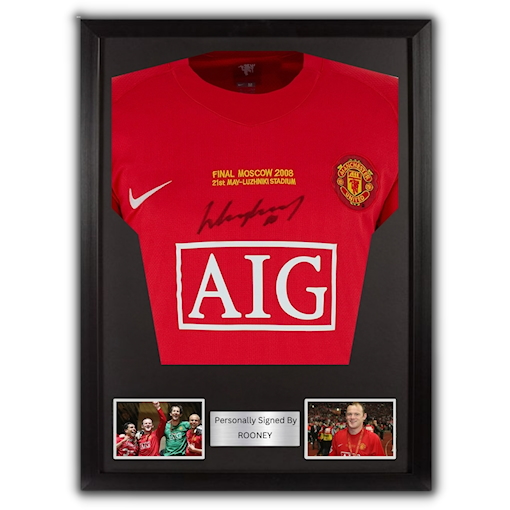 Picture of Rooney signed & framed