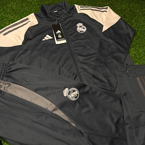 Picture of Real Madrid 24/25 Training Set Kids Black Long - Sleeve