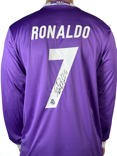 Picture of Real Madrid 16/17 Away Ronaldo Signature Edition Long-sleeve 