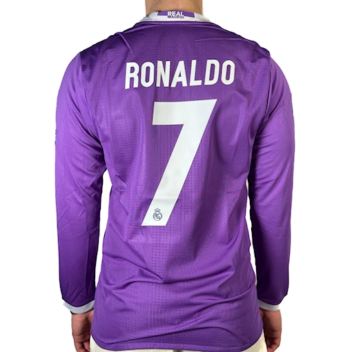 Picture of Real Madrid 16/17 Away Final Ronaldo Player Version Long - Sleeeve