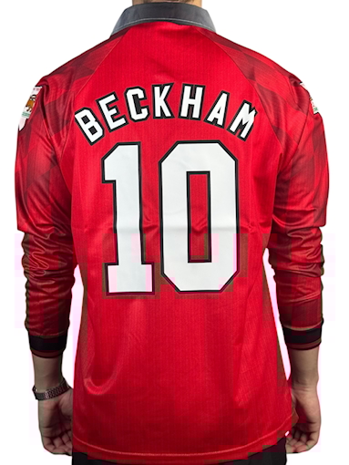 Picture of Manchester United 96/97 Home Beckham Long-sleeve