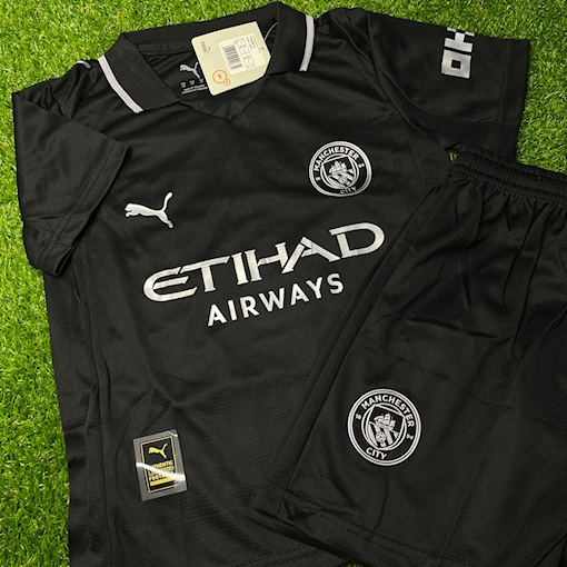 Picture of Manchester City 25/26 Away Kids Black