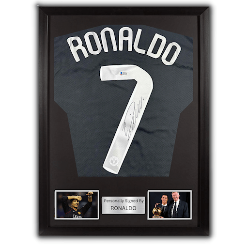 Picture of Ronaldo signed & framed