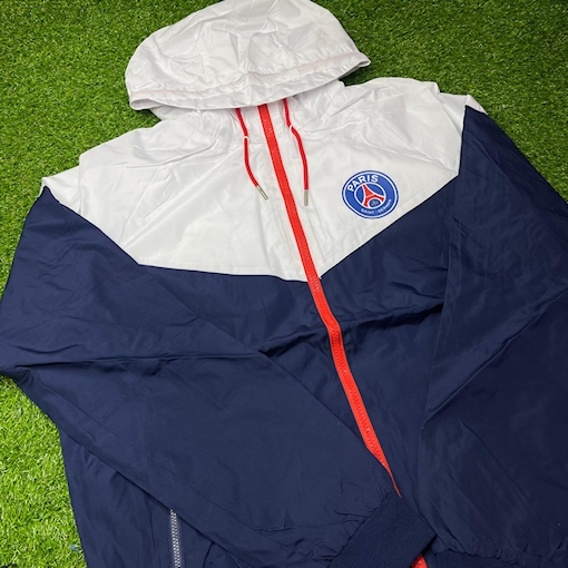 Picture of PSG 2025 Windbreaker Jacket White/Navy Blue