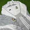 Picture of Real Madrid 2025 Training Jacket Kids White/Grey