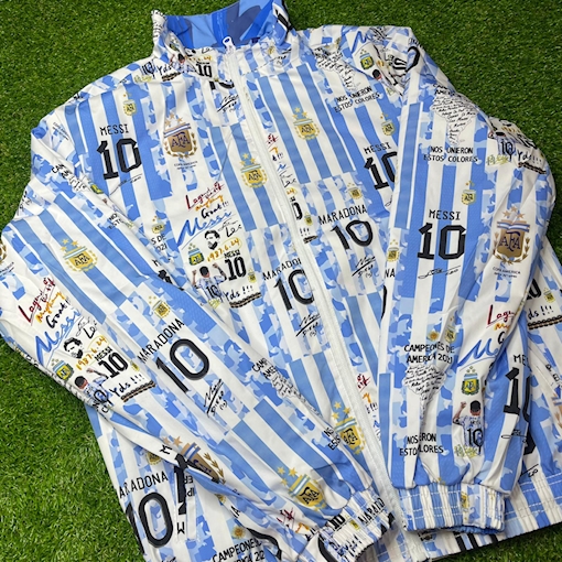 Picture of Argentina Double Sided Jacket Legendary Players  Messi & Maradona