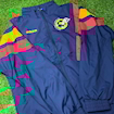 Picture of Spain 1996 Woven Windbreaker Jacket Navy Blue
