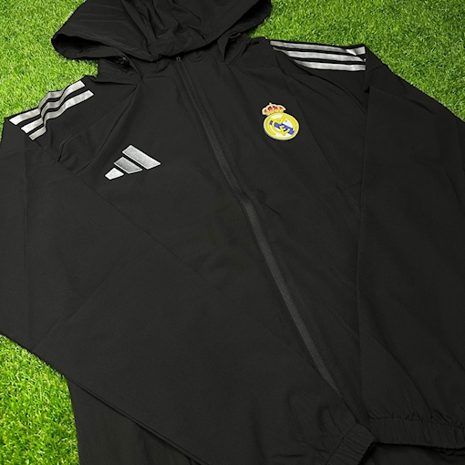 Picture of Real Madrid 2025 Windbreaker Jacket Black