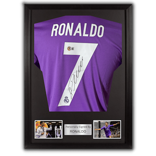 Picture of Ronaldo signed & framed