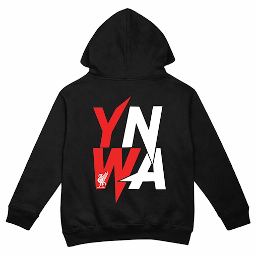 Picture of Liverpool YNWA Hoodie Black Kids