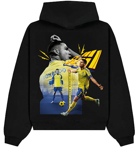 Picture of Al Nasr Ronaldo Black Hoodie