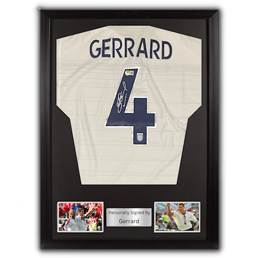 Picture of Gerrard signed & framed