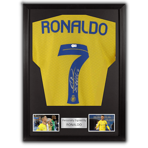 Picture of Ronaldo signed & framed